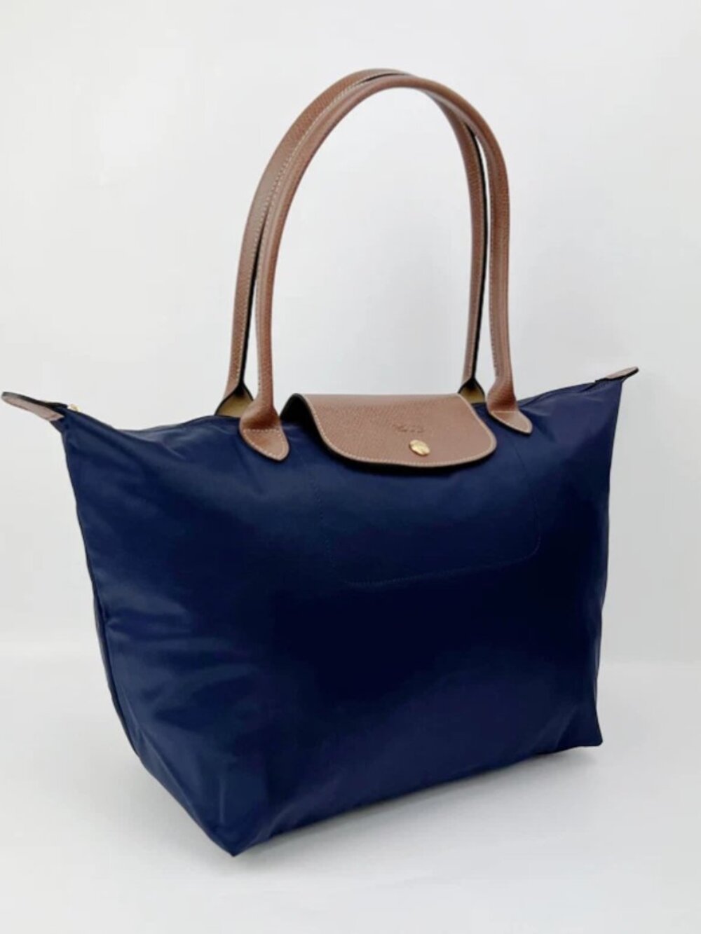 Foldable Tote • Blue • Everyday Handbag - Picture 3 of 10
